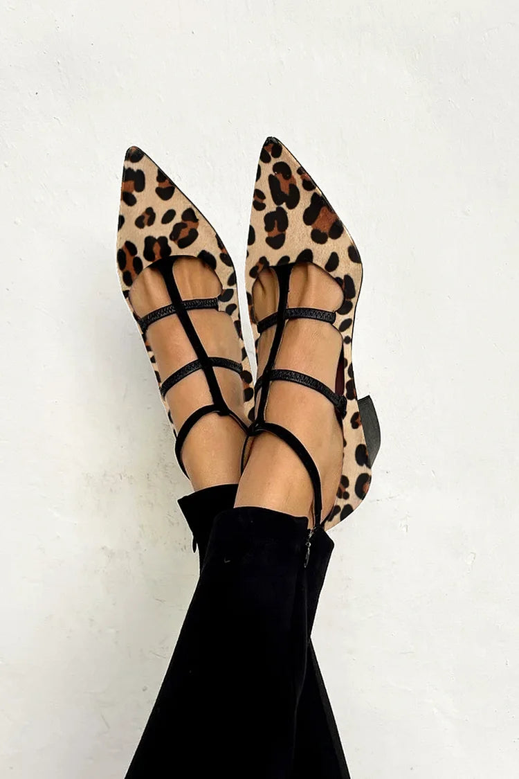 BALLERINAS ANIMAL PRINT CON CINTURONES
