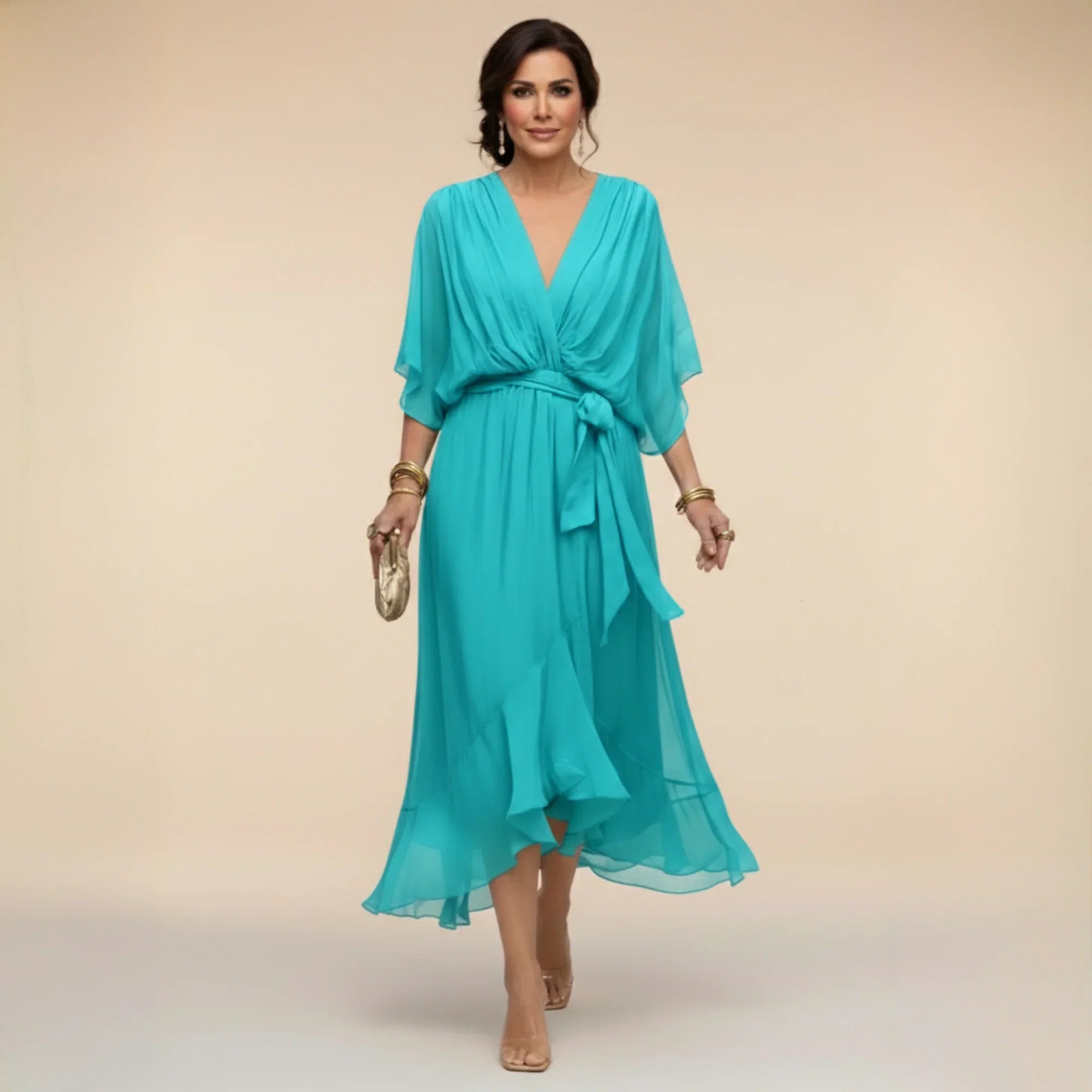 Monica™ | Vestido De Chiffon