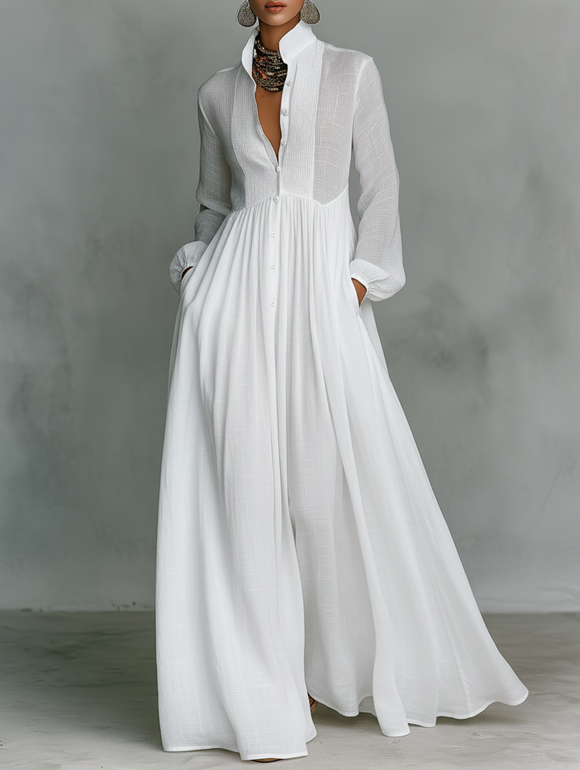 Elisa – Vestido Maxi Patchwork