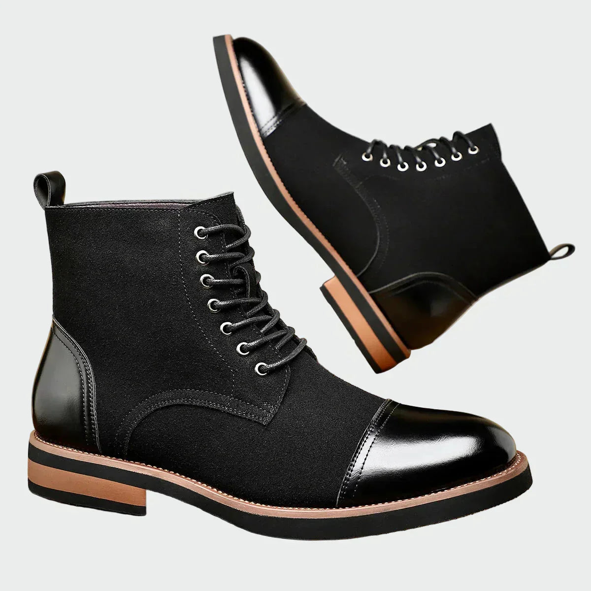 Álvaro | Botines de Cuero Oxford para Hombre Elegantes