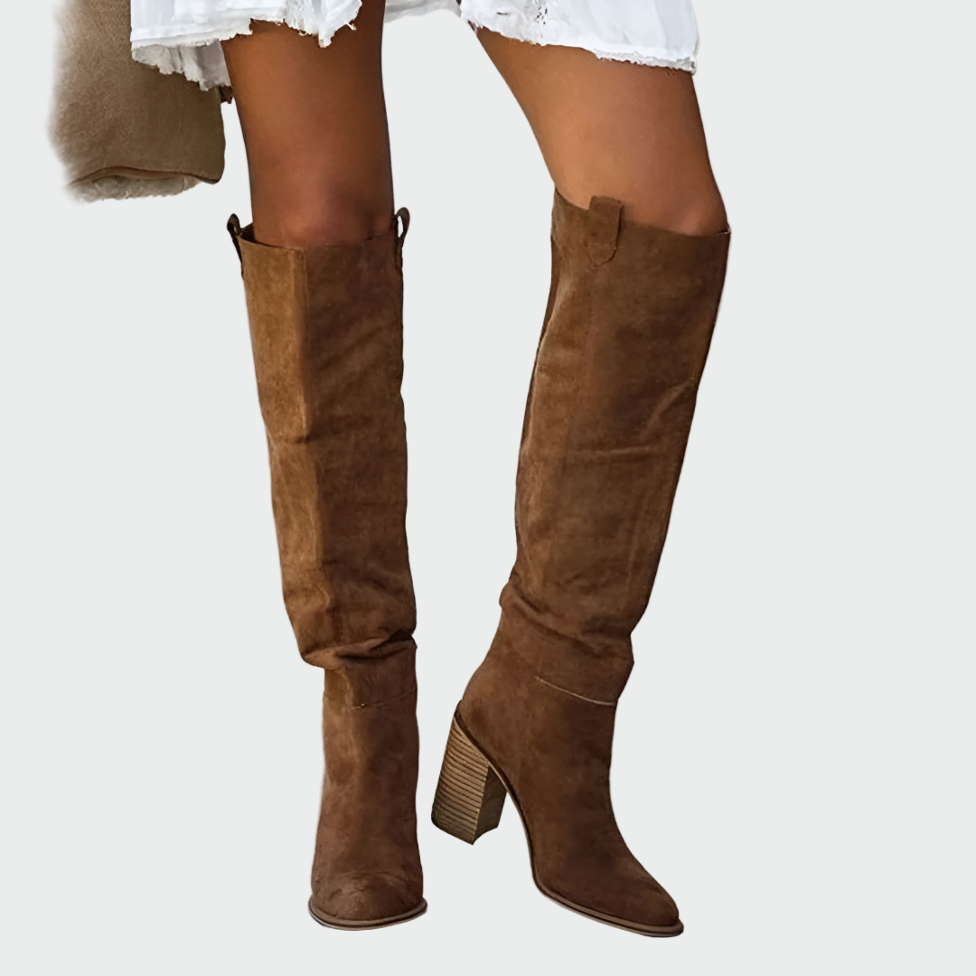 Daniela | Botas Ortopédicas De Cuero Hasta La Rodilla Elegantes