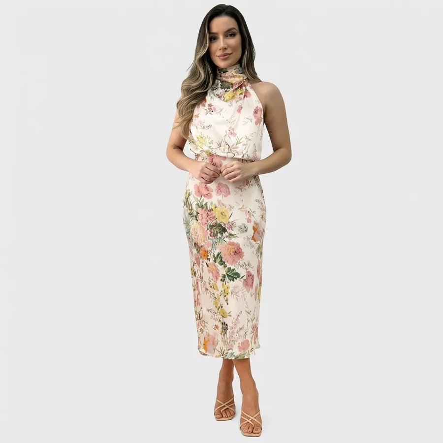 Lisa | Maxi Floral Halter