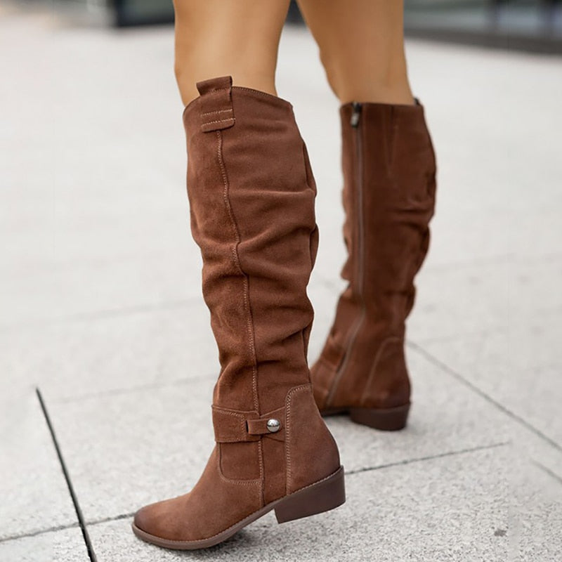 Lina | Botas de ante cómodas y cálidas para mujeres