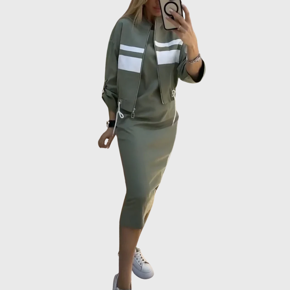 Lorena | Conjunto Elegante Casual de Dos Piezas