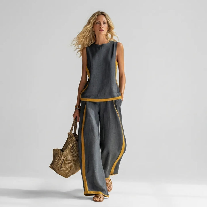 Paula™ | Conjunto De Lino y Algodón