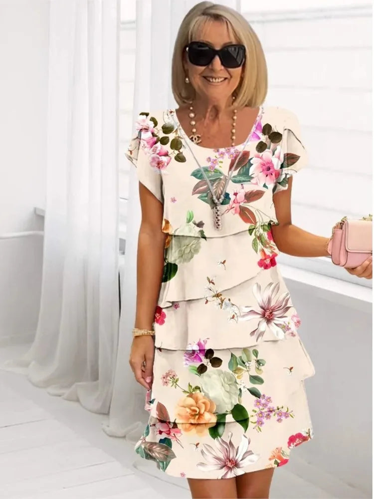 Helena | Vestido con Volantes de Elegante Comodidad