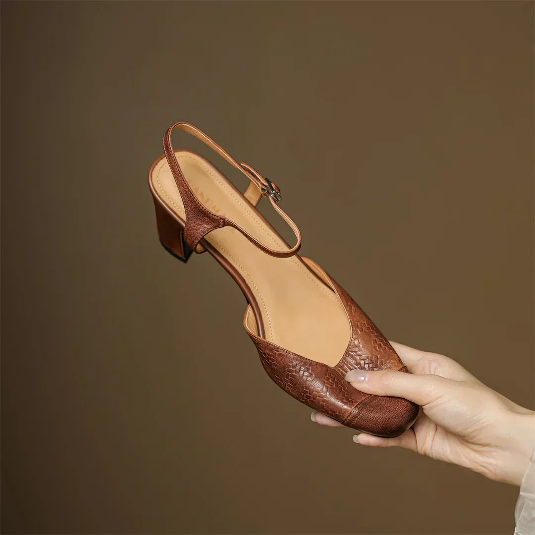 Tacones de Cuero Auténtico Valery