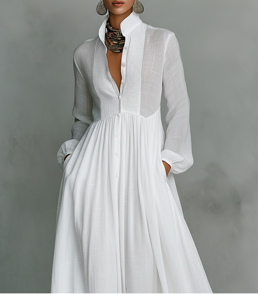 Elisa – Vestido Maxi Patchwork