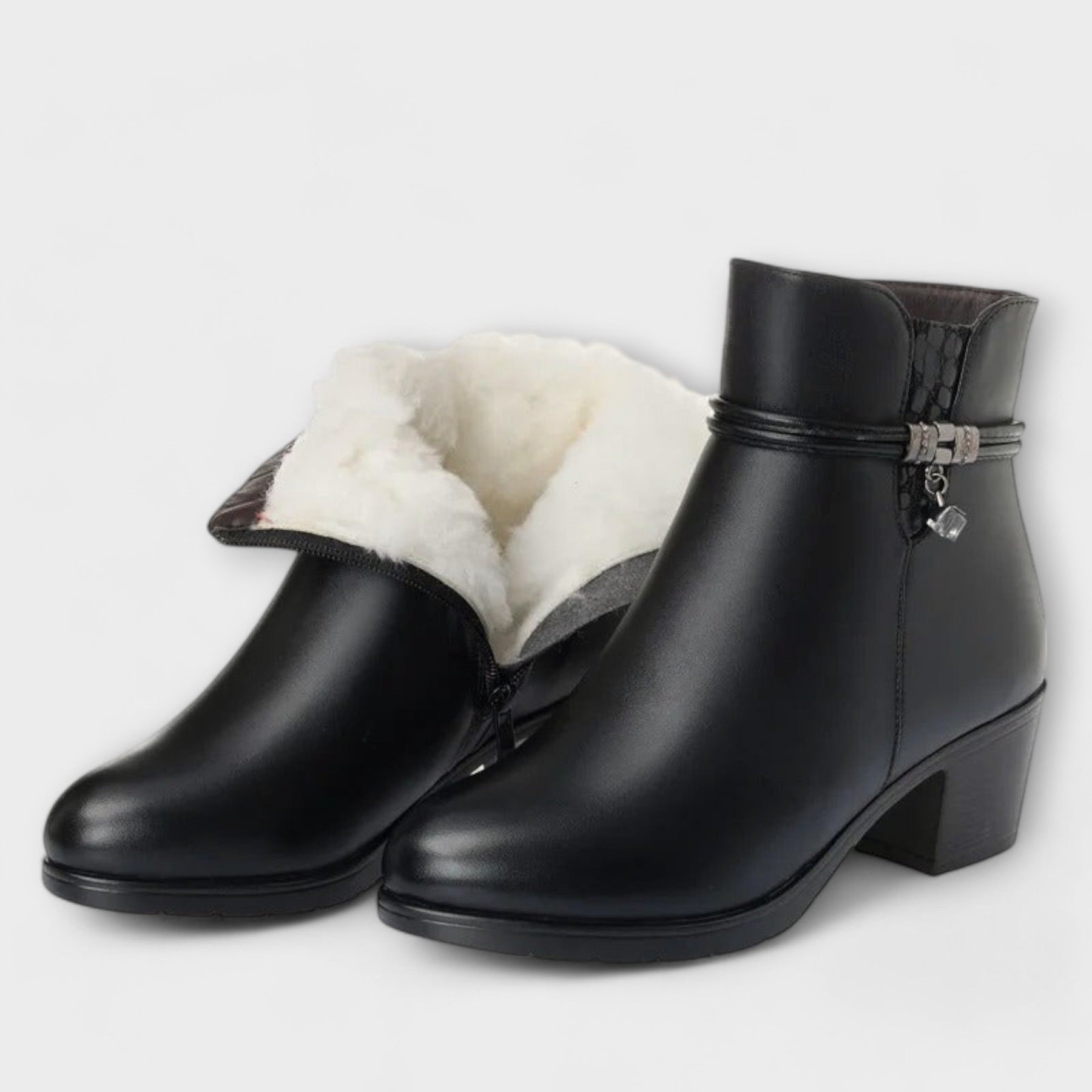 Rocío | Botín De Invierno Con Cremallera Elegante Y Cómodo