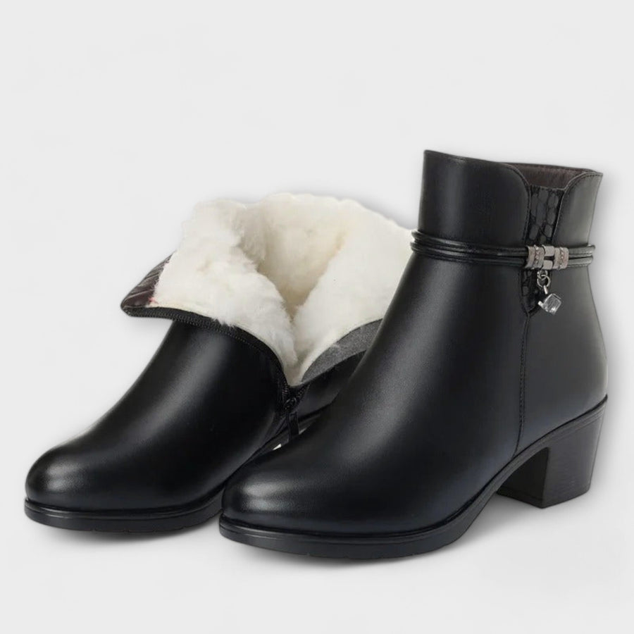 Rocío | Botín De Invierno Con Cremallera Elegante Y Cómodo