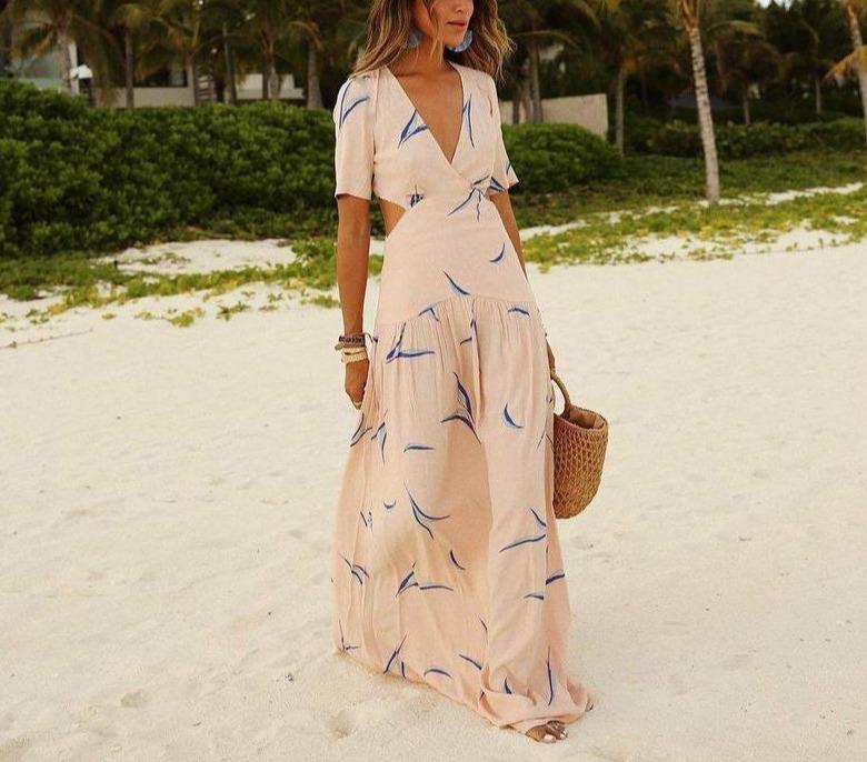 Vestido Maxi Cutout de Moda