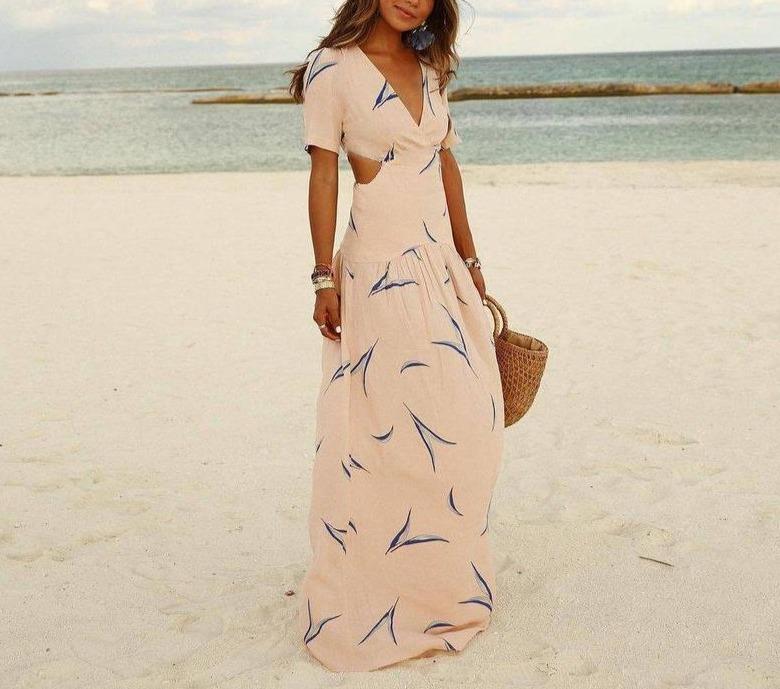 Vestido Maxi Cutout de Moda