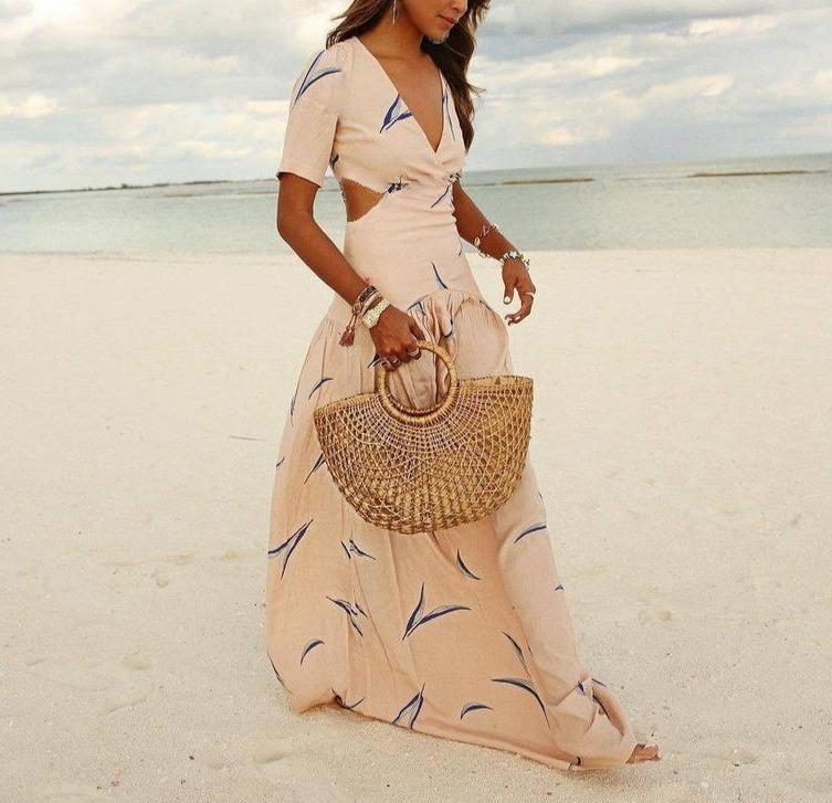 Vestido Maxi Cutout de Moda