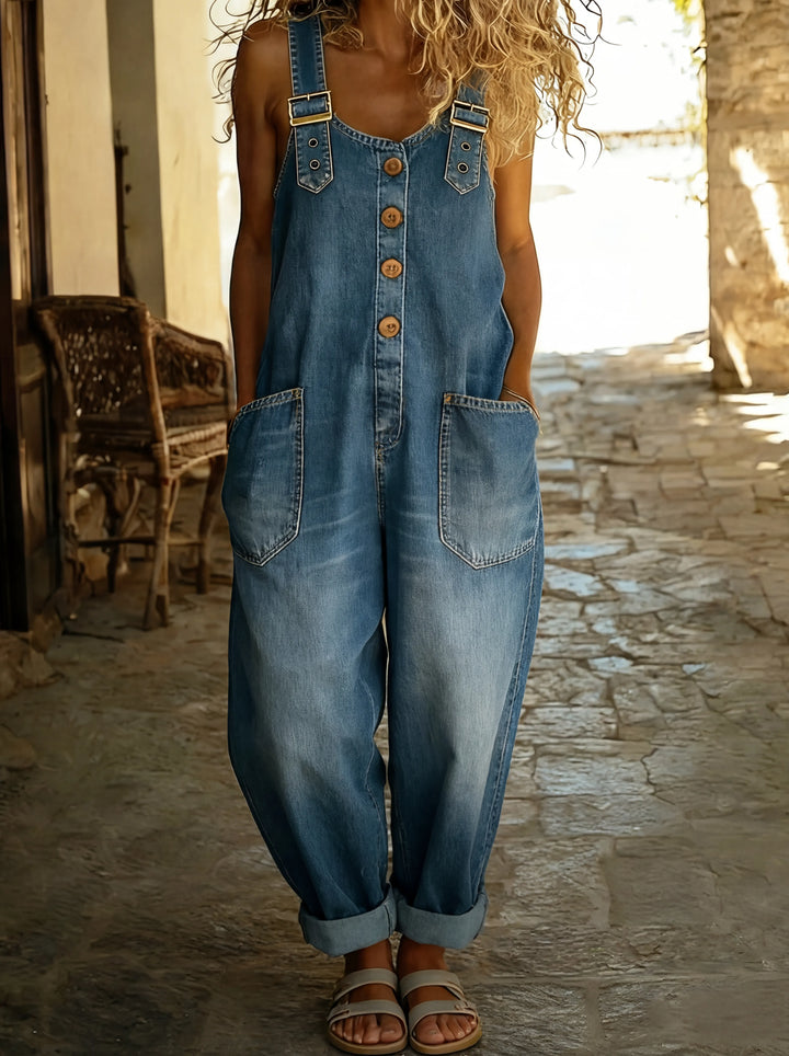 ROCÍO™ - MONO VAQUERO CASUAL CON HEBILLA AJUSTABE