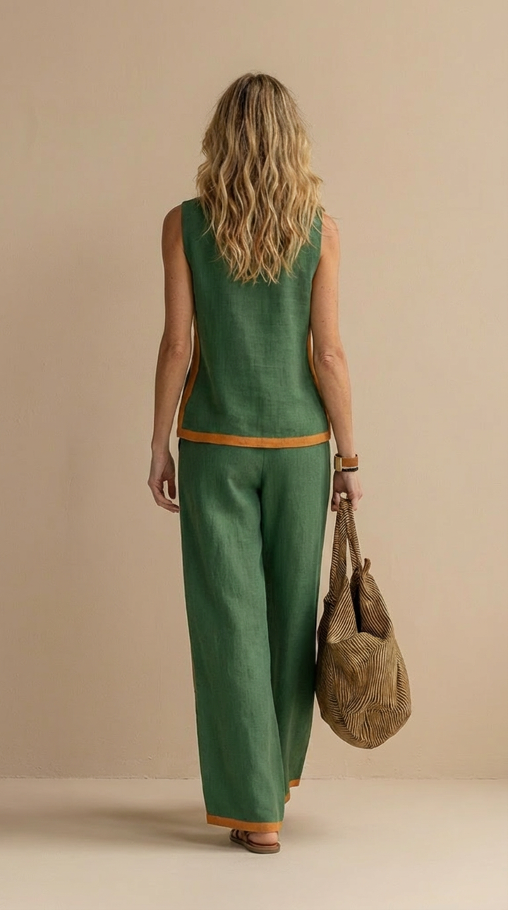 Paula™ | Conjunto De Lino y Algodón