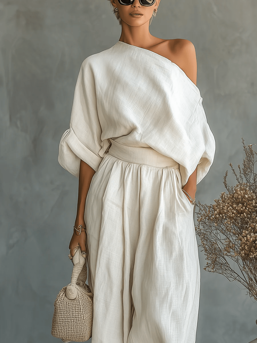 Mila™ | Conjunto de 2 piezas con escote bardot
